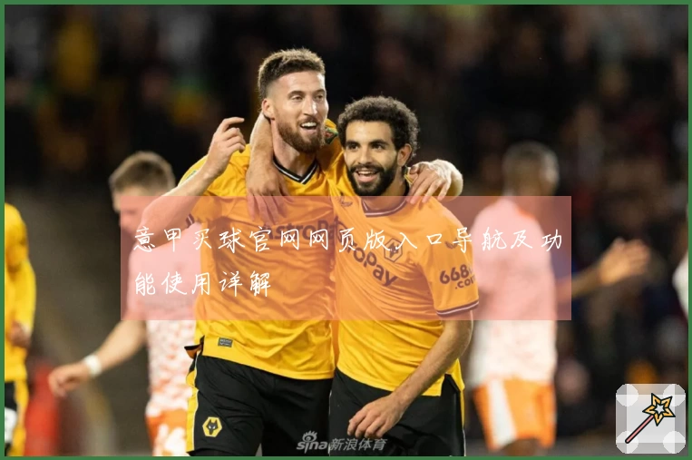 意甲买球官网网页版入口导航及功能使用详解